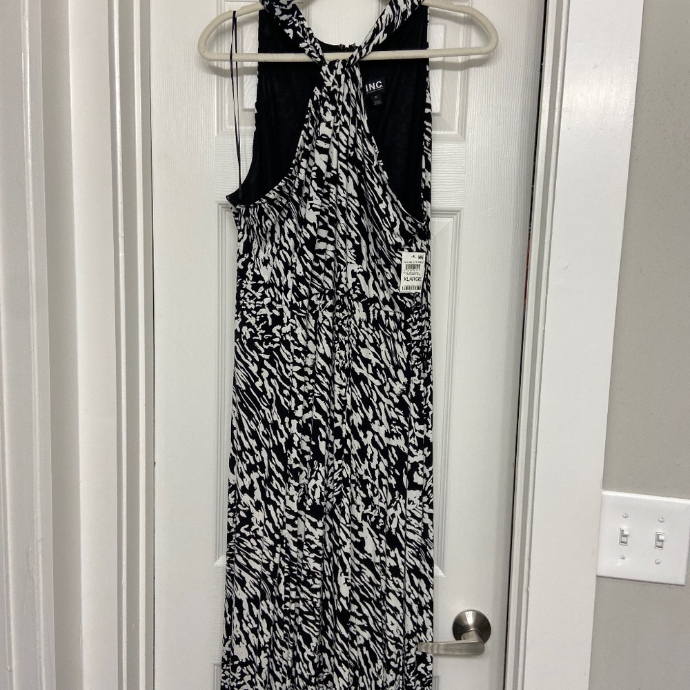 Brand NWT INC maxi halter dress w